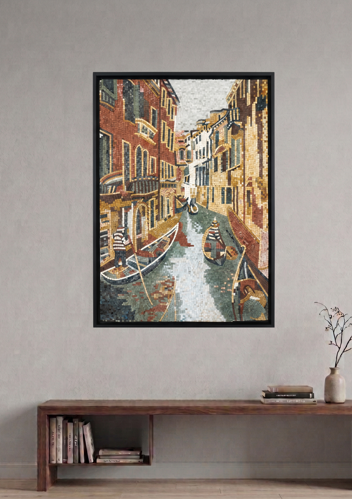 Venice Grand Canal Handcrafted Marble Mosaic 24 x 36 inches