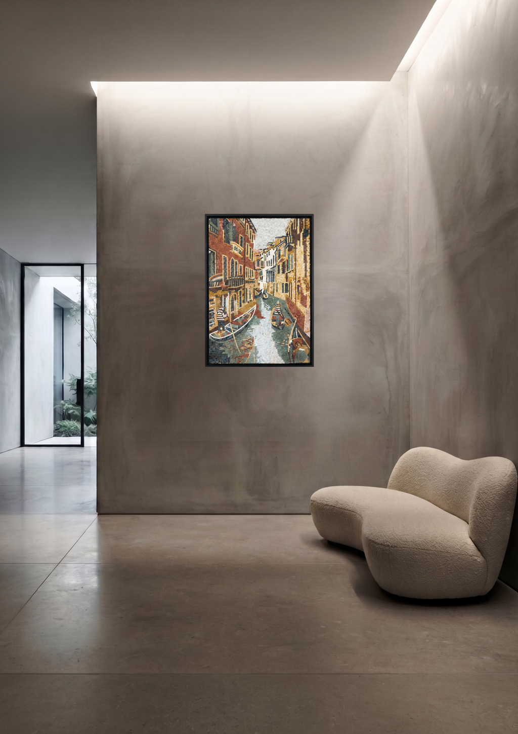 Venice Grand Canal Handcrafted Marble Mosaic 24 x 36 inches